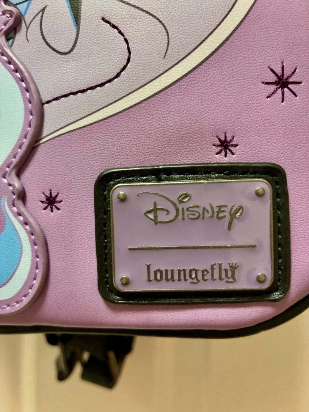 Loungefly Disney Maleficent & Dragon Lavender and Black Backpack NWOT